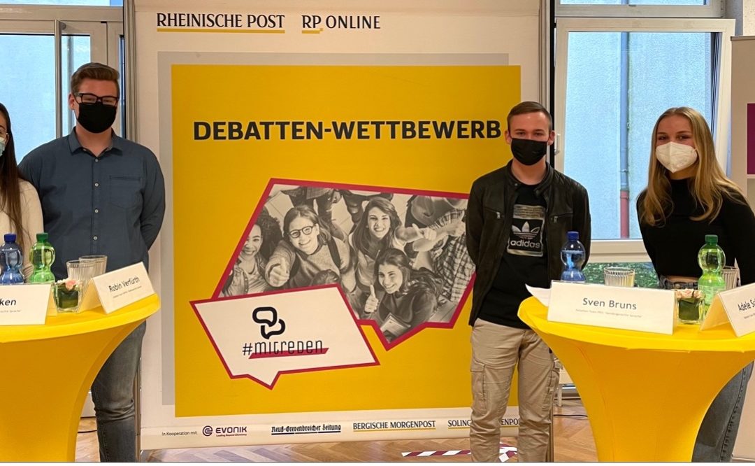 Wir wollen #mitreden! – Teilnahme am Debattenwettbewerb von Rheinischer Post und Evonik